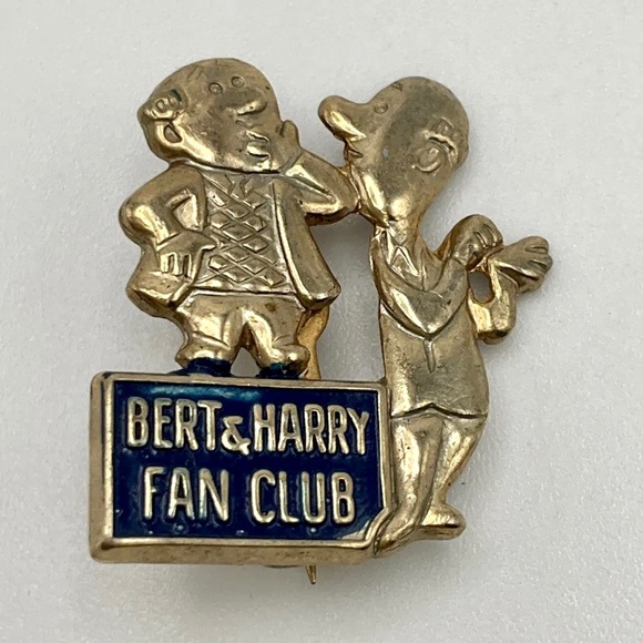 RARE Vintage 1950’s Piels Burt & Harry Fan Club Pin - Picture 3 of 5